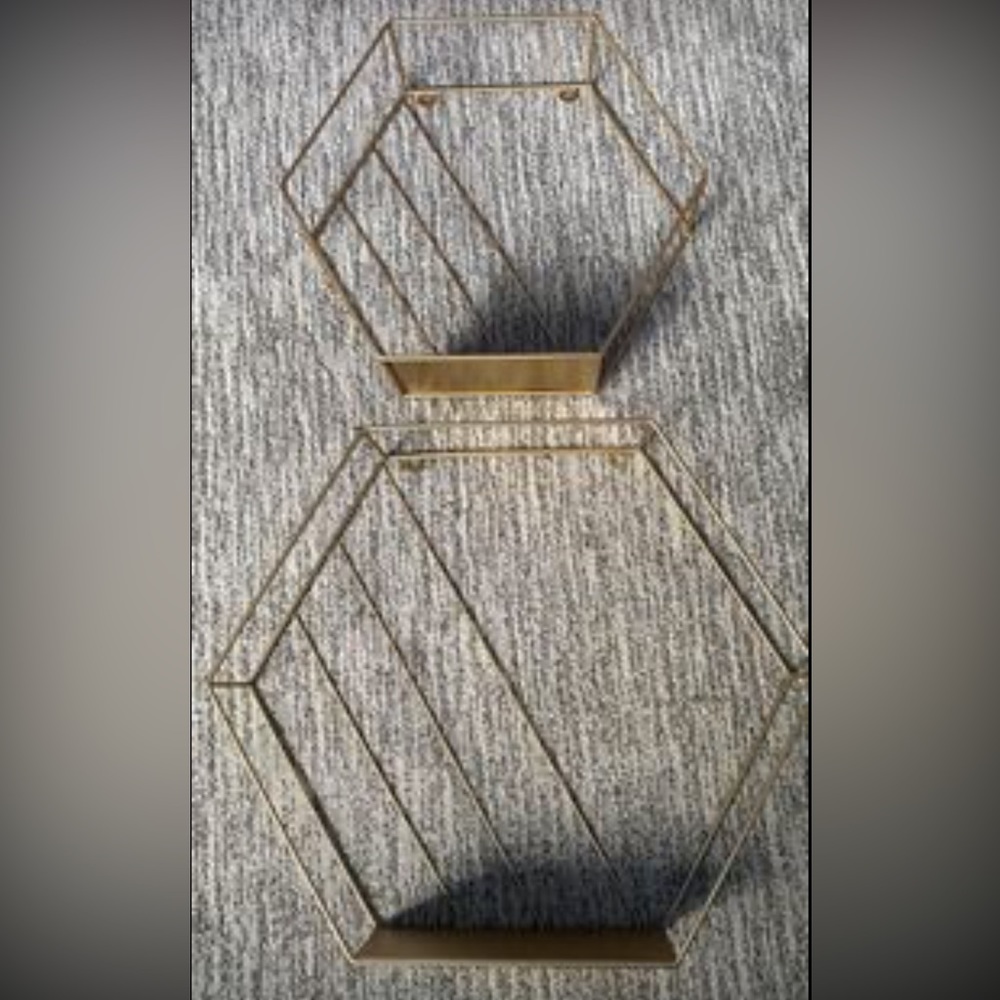 Two floating shelves